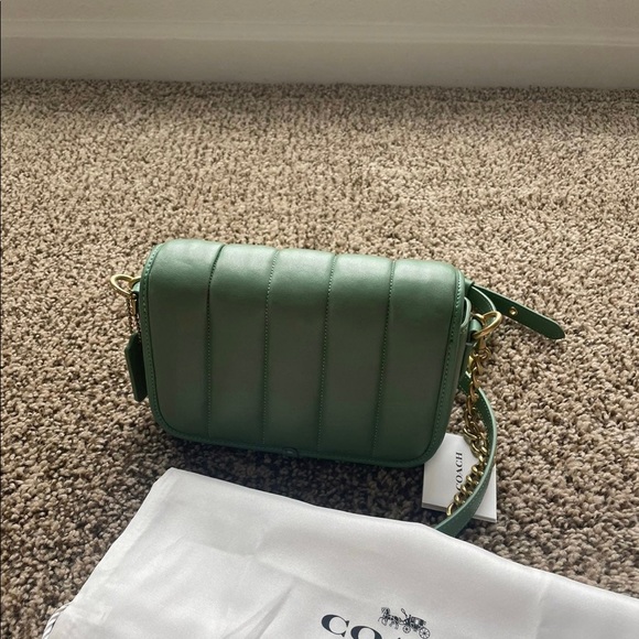 Coach Women's Originals Puffy Quilted Dinky Cross Body Bag Washed green - Picture 3 of 3